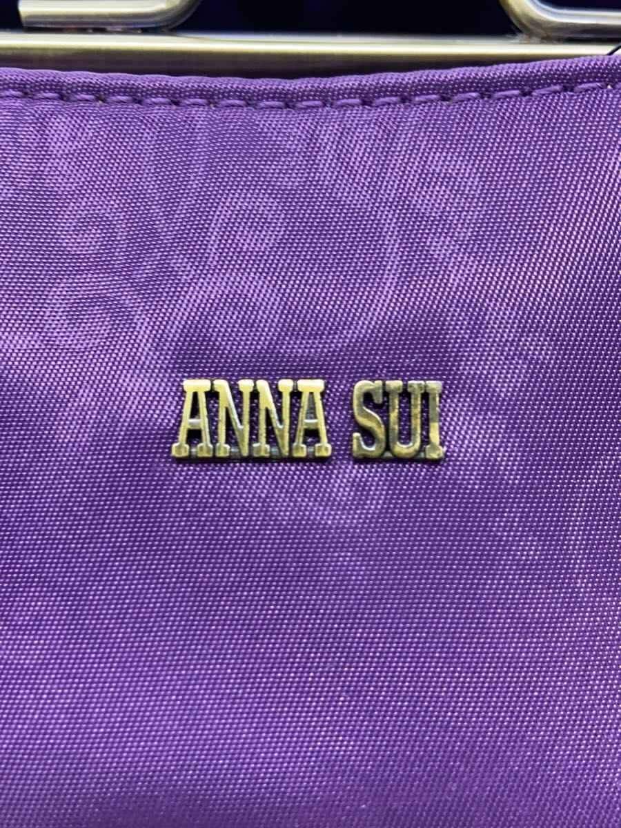 ANNA SUI Handbag Nylon PUP Solid 5