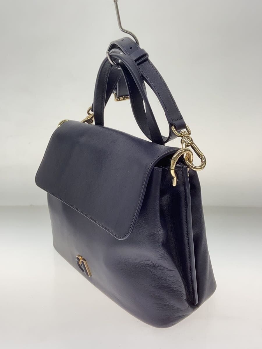 COLE HAAN Shoulder Bag Leather NVY Solid U06793 2