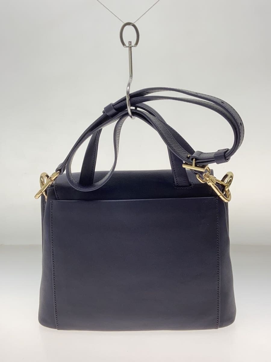 COLE HAAN Shoulder Bag Leather NVY Solid U06793 3