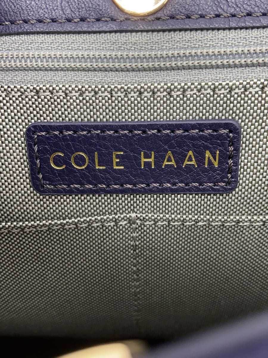 COLE HAAN Shoulder Bag Leather NVY Solid U06793 5