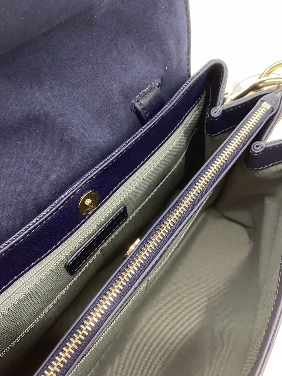 COLE HAAN Shoulder Bag Leather NVY Solid U06793 6