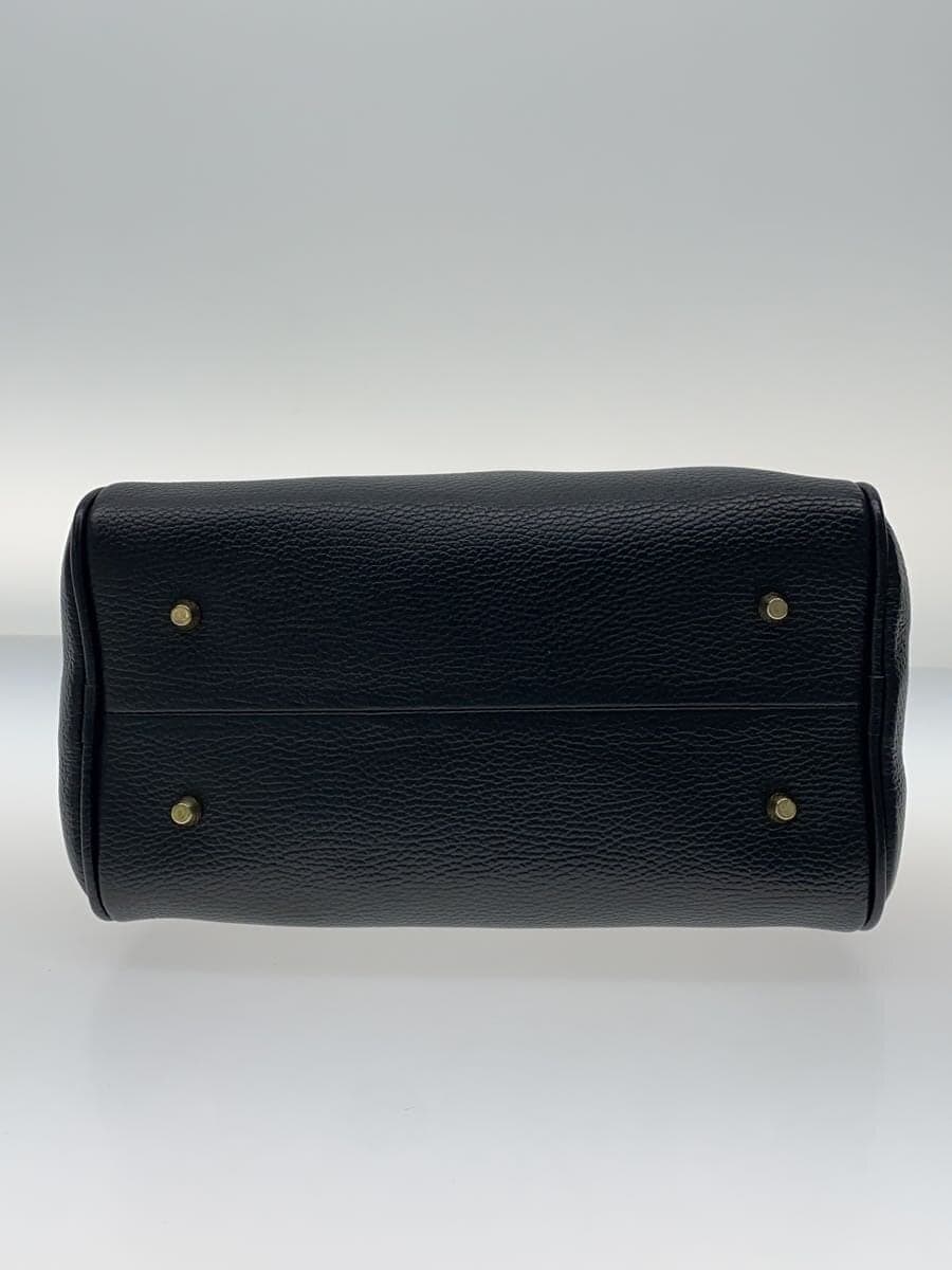 CHRISTIAN VILLA shoulder bag leather BLK plain 4