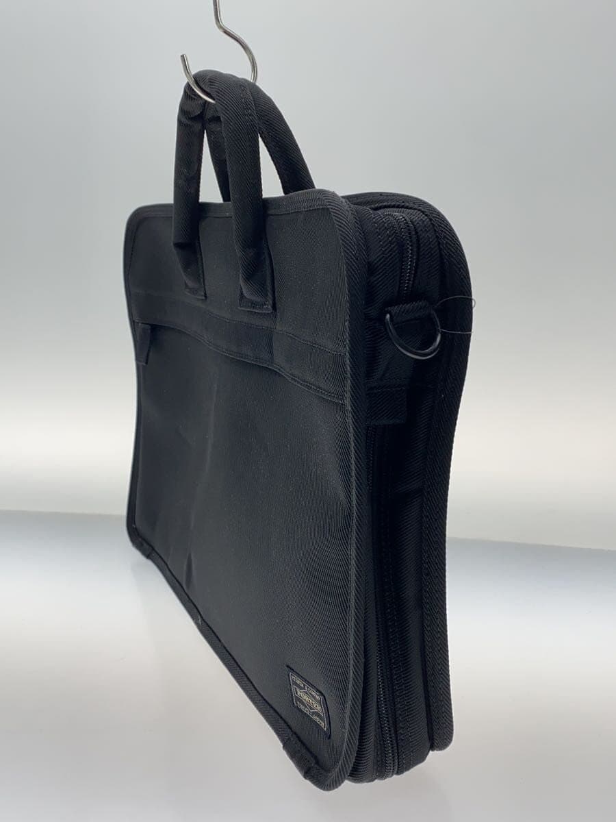 PORTER Briefcase Canvas BLK Plain 2