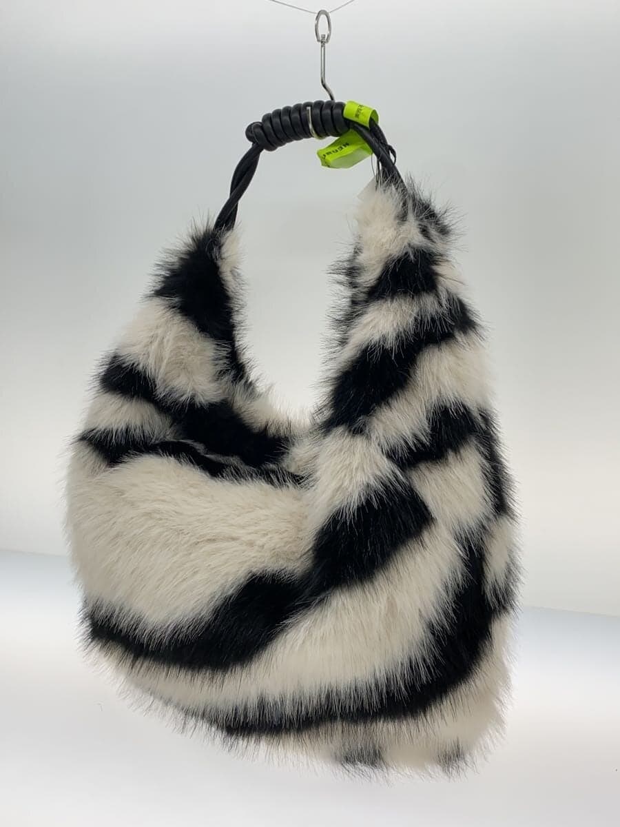 Other Brand Fur Bag heurueh Tote Bag Polyester Black Border Stripe 2
