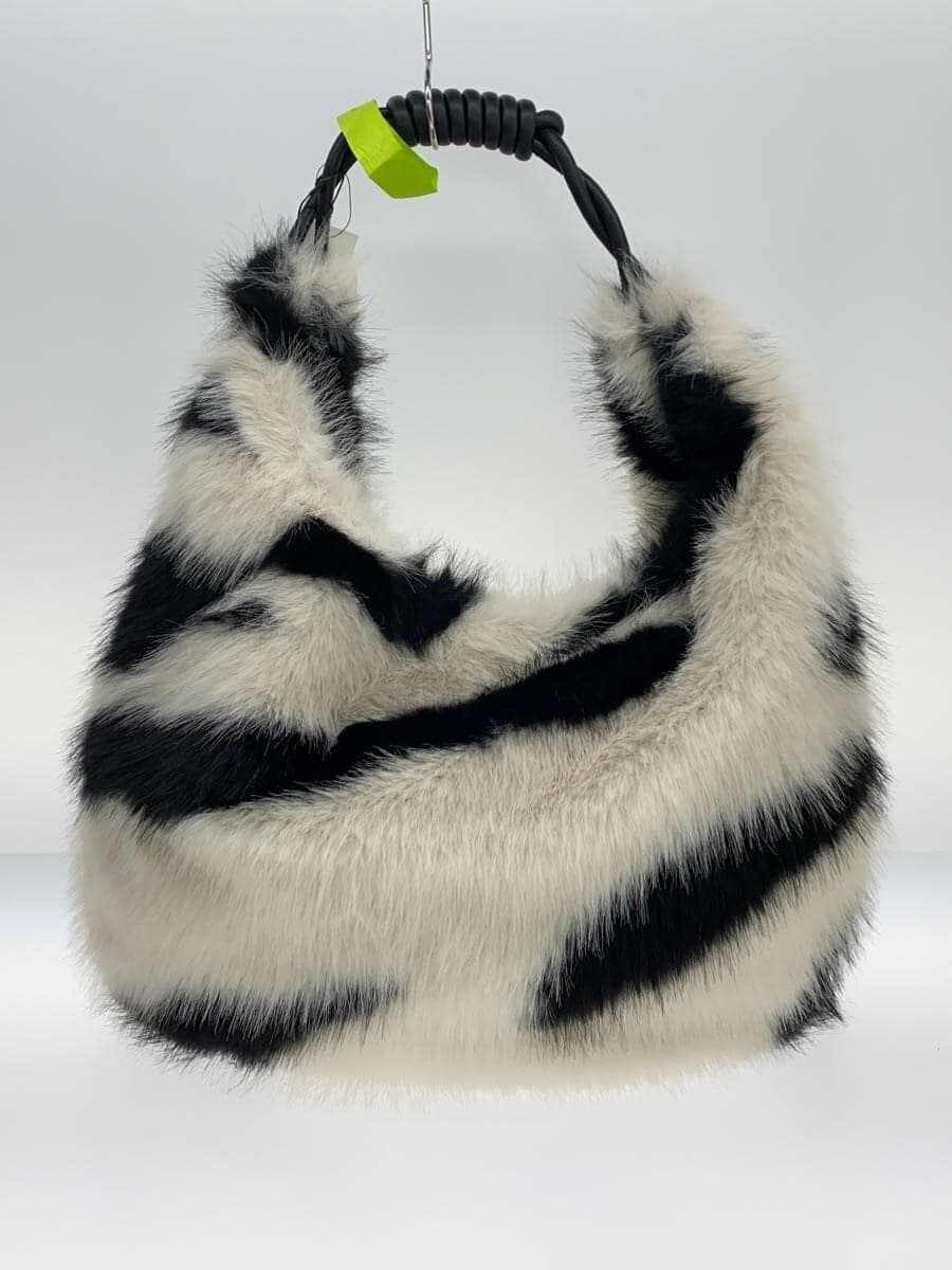 Other Brand Fur Bag heurueh Tote Bag Polyester Black Border Stripe 3