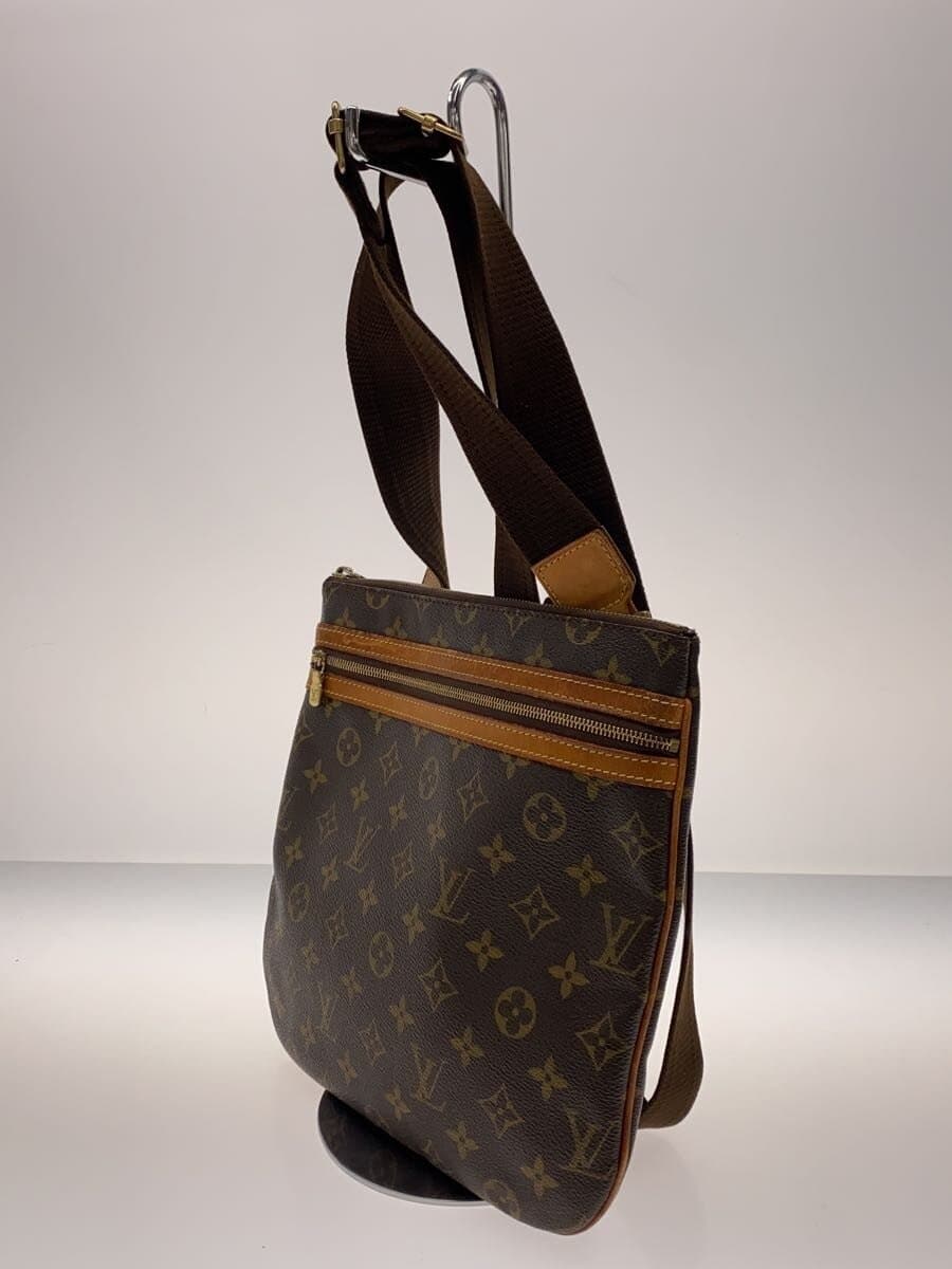 LOUIS VUITTON Pochette Bosphore_Monogram Canvas Vinyl Brown 2