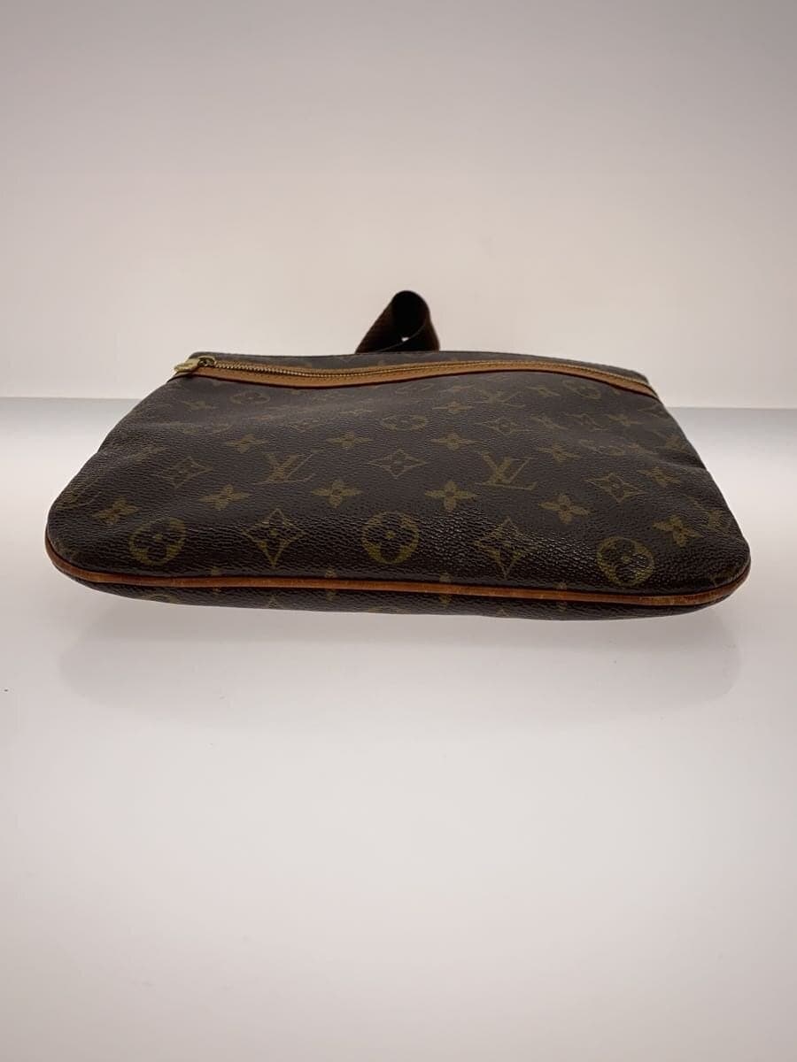 LOUIS VUITTON Pochette Bosphore_Monogram Canvas Vinyl Brown 4