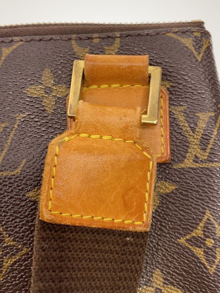 LOUIS VUITTON Pochette Bosphore_Monogram Canvas Vinyl Brown 9