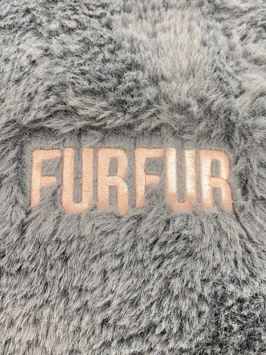 furfur Eco Fur Tote Bag Handbag Gray 5