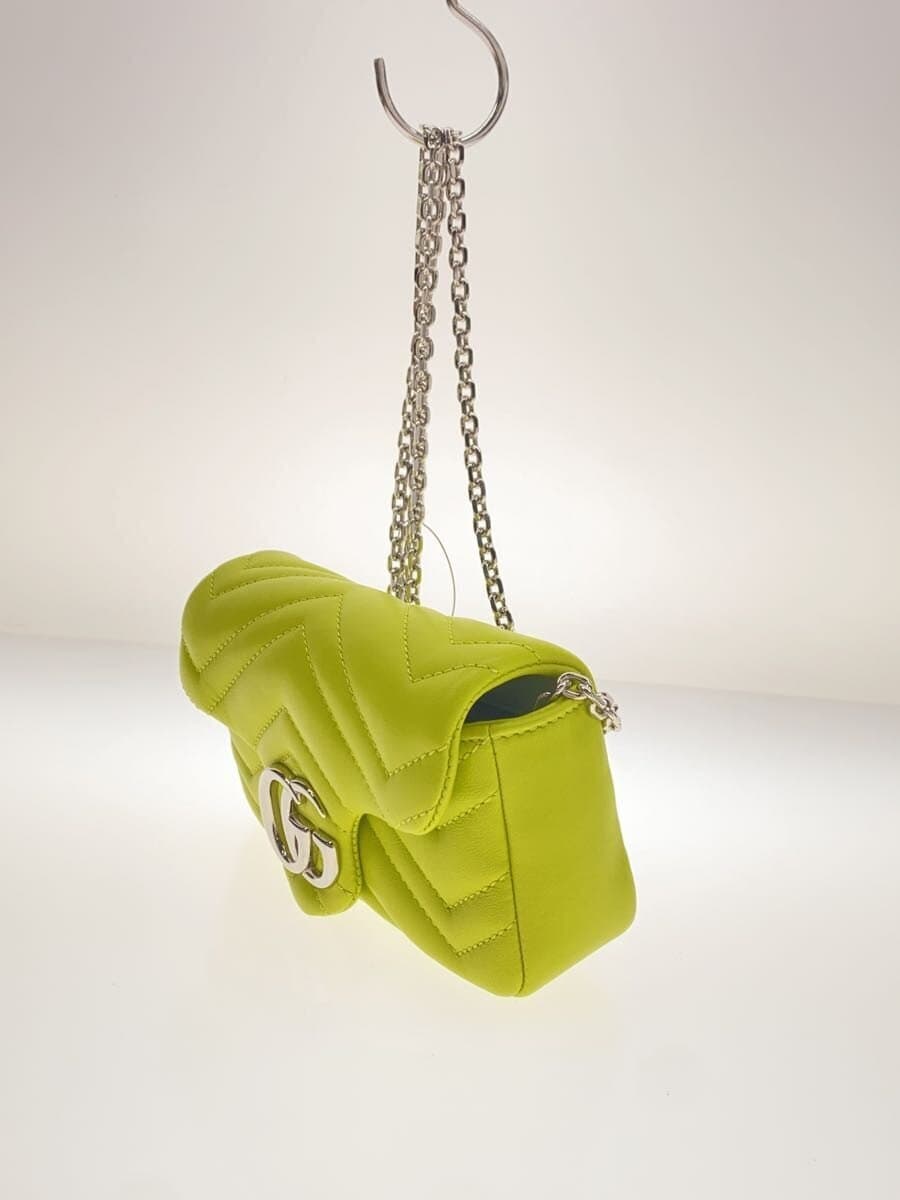 GUCCI Shoulder Bag Leather Green 841290 2