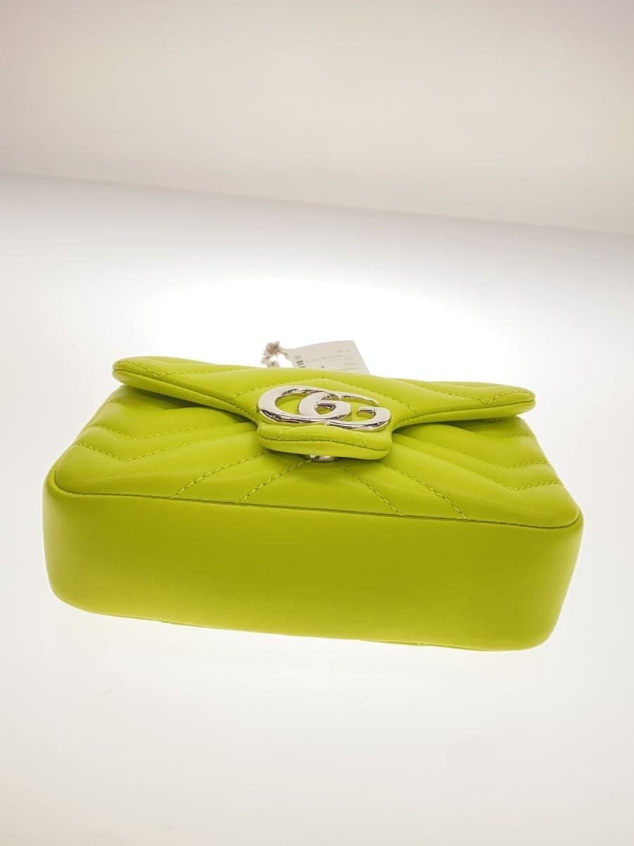GUCCI Shoulder Bag Leather Green 841290 4