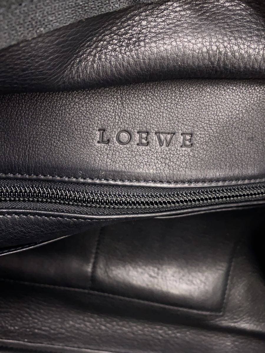 LOEWE Amazona 44 Anagram Handbag Suede Black 5