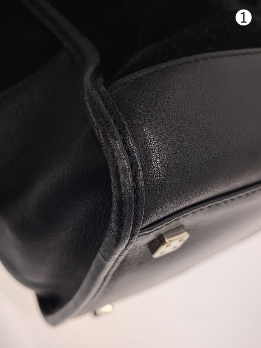 LOEWE Amazona 44 Anagram Handbag Suede Black 7