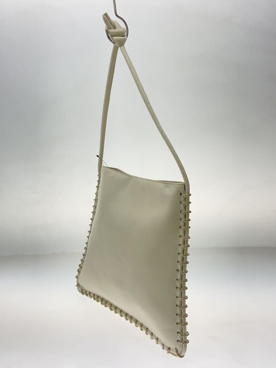 PELLICO shoulder bag leather white plain 2