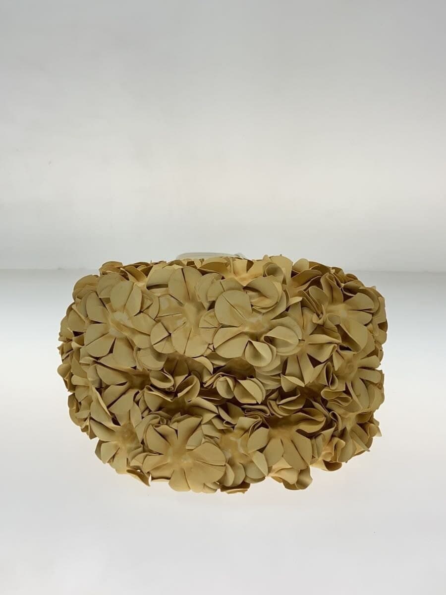 COMME des GARCONS RUBBER FLOWER HAND frill BAG Handbag -- Beige 4