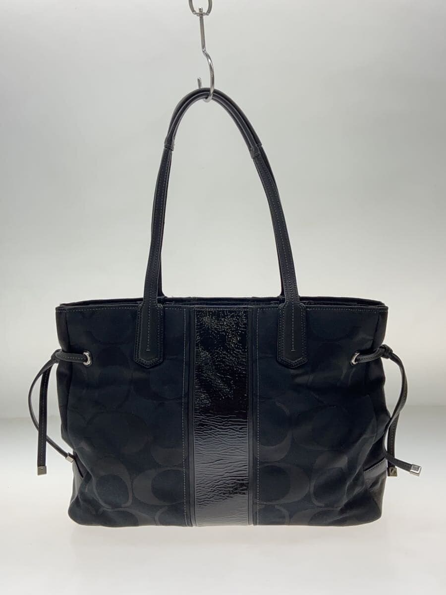 COACH bag enamel black 3