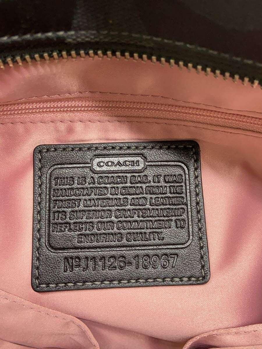 COACH bag enamel black 5