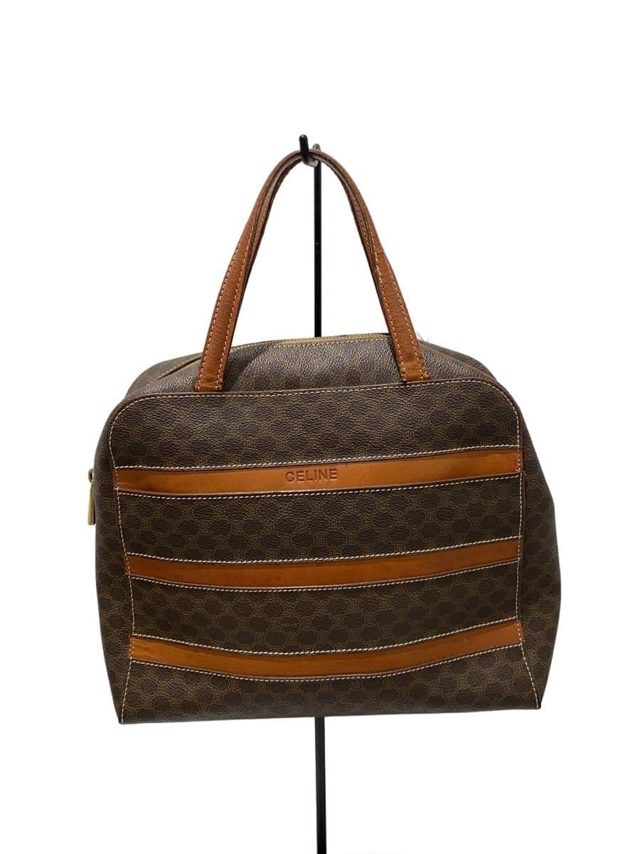 CELINE Handbag Leather BRW All-over print mc96