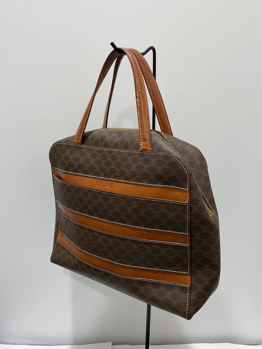 CELINE Handbag Leather BRW All-over print mc96 2