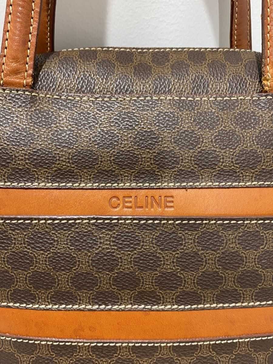 CELINE Handbag Leather BRW All-over print mc96 5