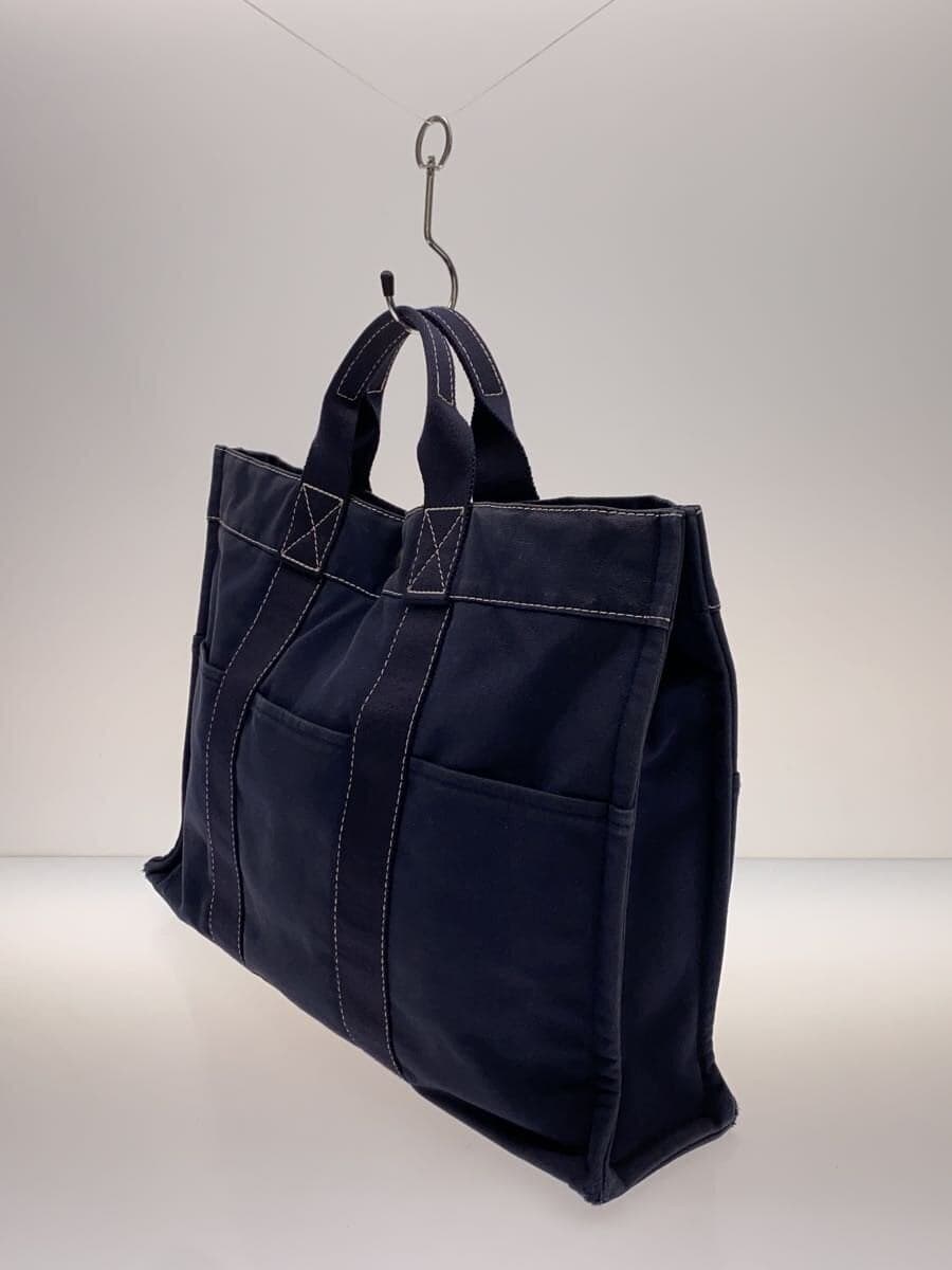 HERMES Tote Bag Cotton NVY 2