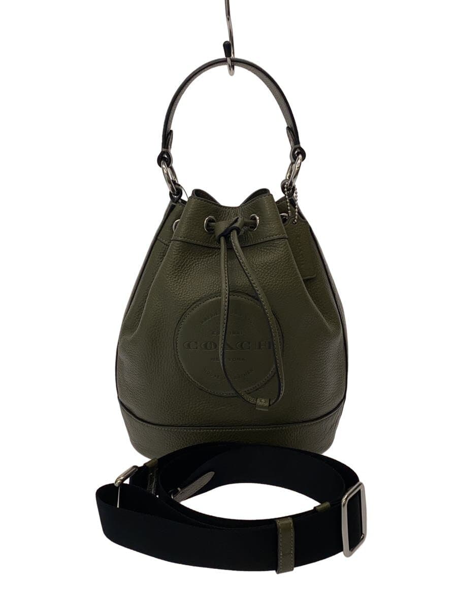 COACH Shoulder Bag Leather KHK C4100