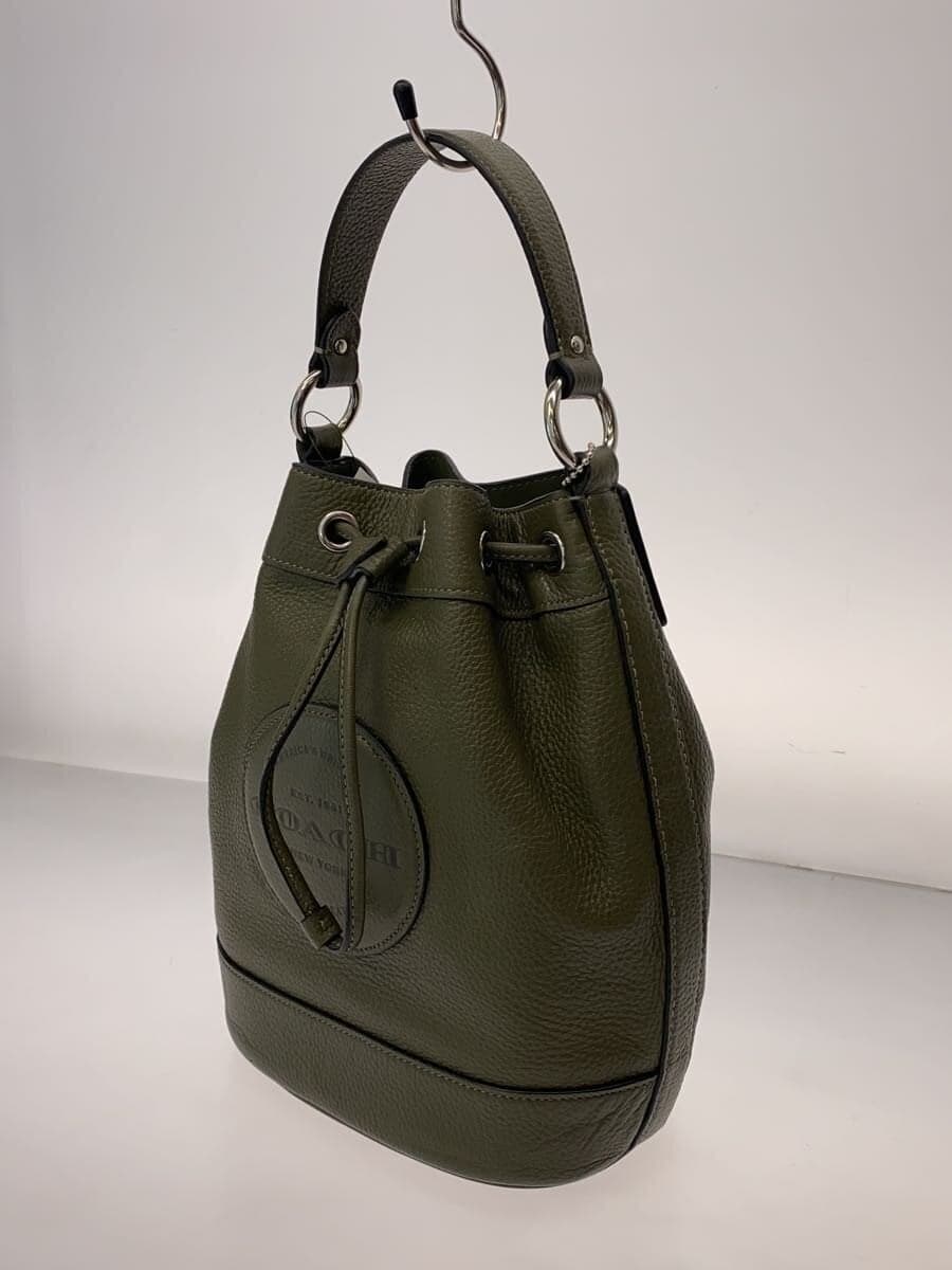 COACH Shoulder Bag Leather KHK C4100 2