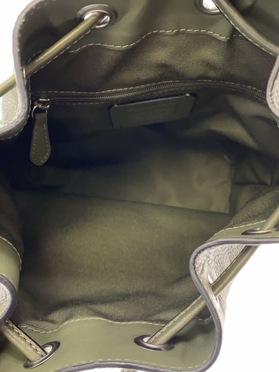 COACH Shoulder Bag Leather KHK C4100 6