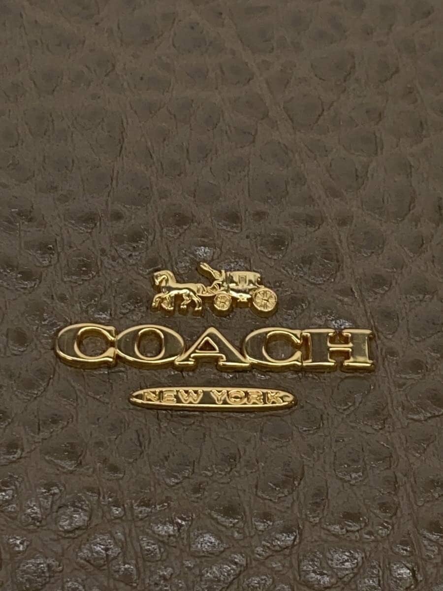 COACH Handbag Leather KHK F22348 5