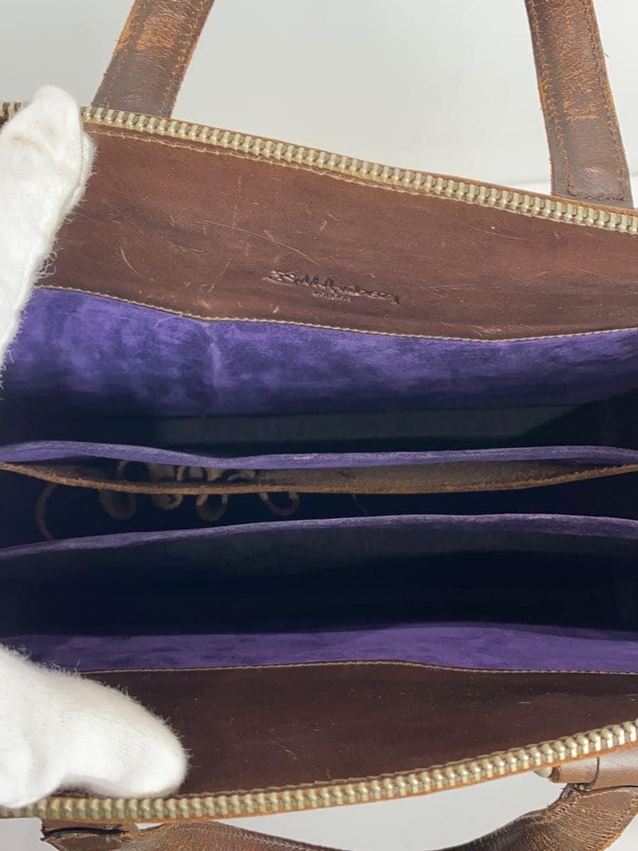 Bill Amberg tote bag leather BRW plain 5