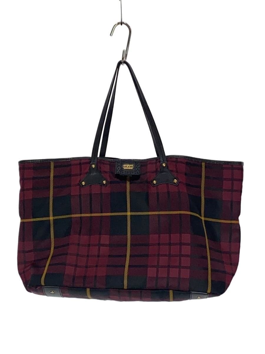 Alexander McQueen tote bag -- BRD check