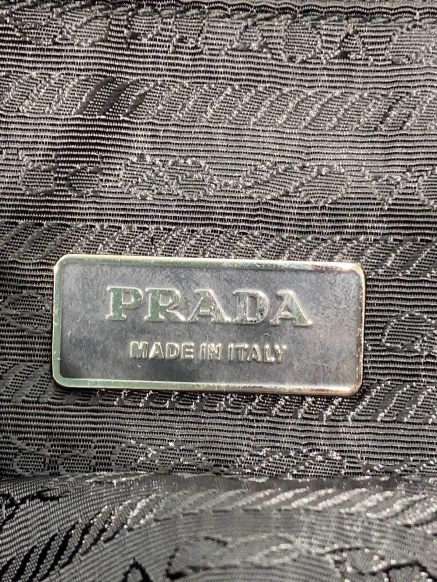 PRADA Shoulder Bag Nylon Black Solid Color 5