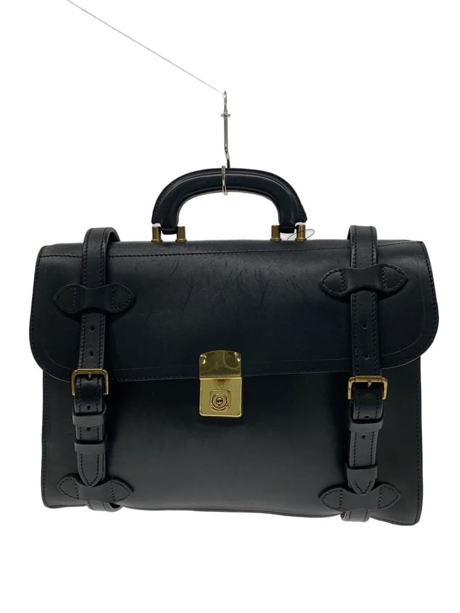 SIMPSON Briefcase Leather BLK