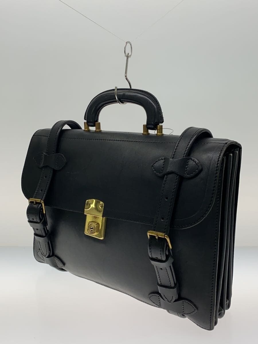 SIMPSON Briefcase Leather BLK 2