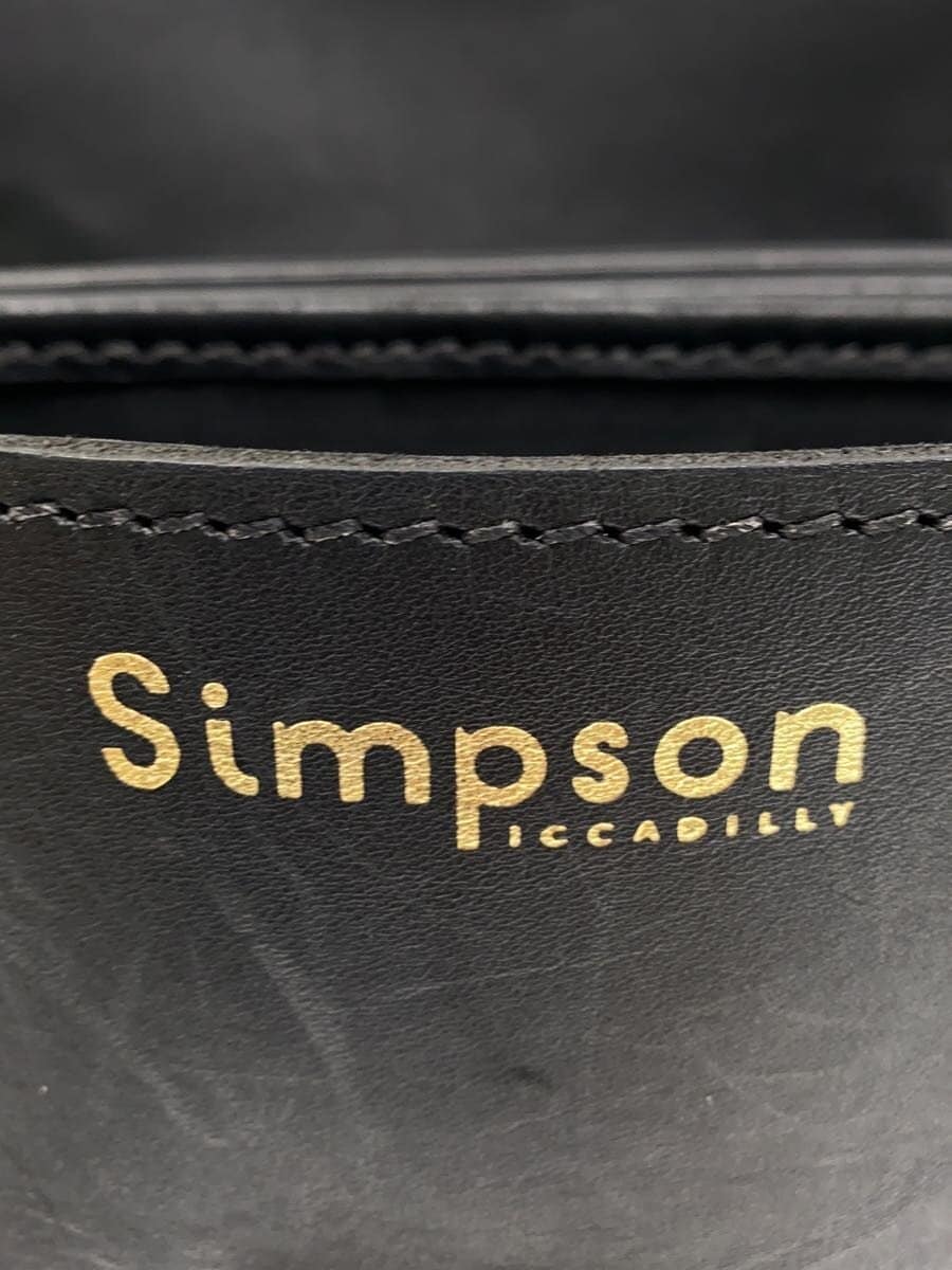 SIMPSON Briefcase Leather BLK 5