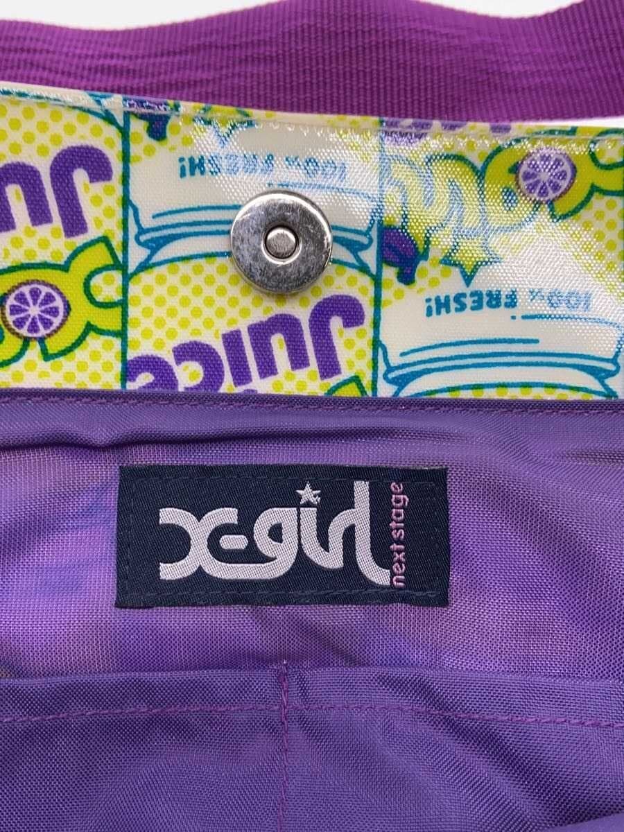 X-girl Tote Bag PVC GRN All Over Pattern 5