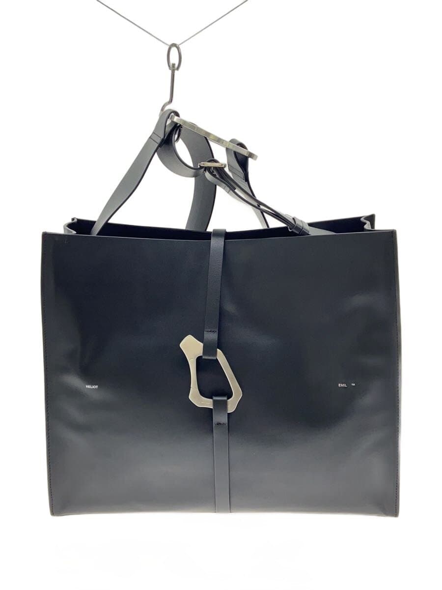 HELIOT EMIL Tote Bag Leather BLK