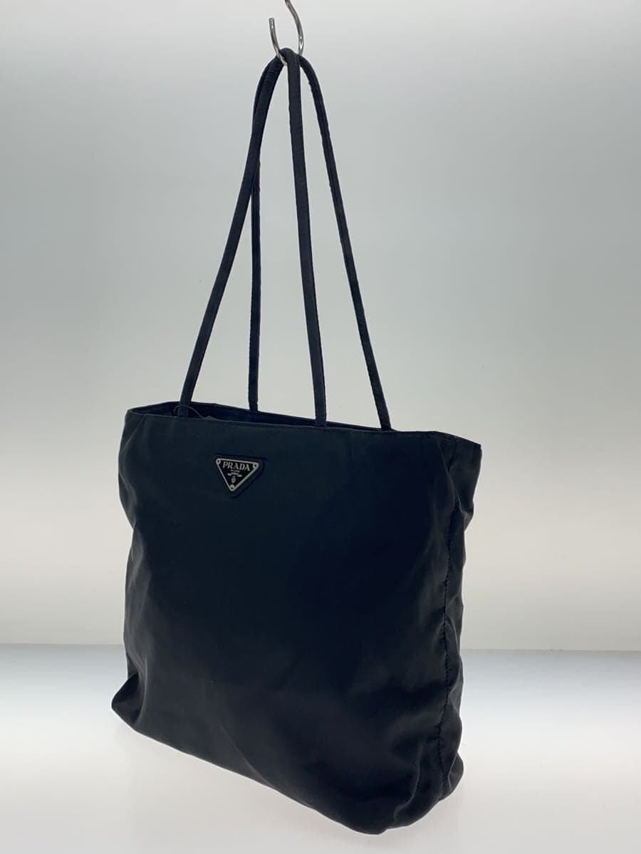 PRADA tote bag nylon BLK plain 2