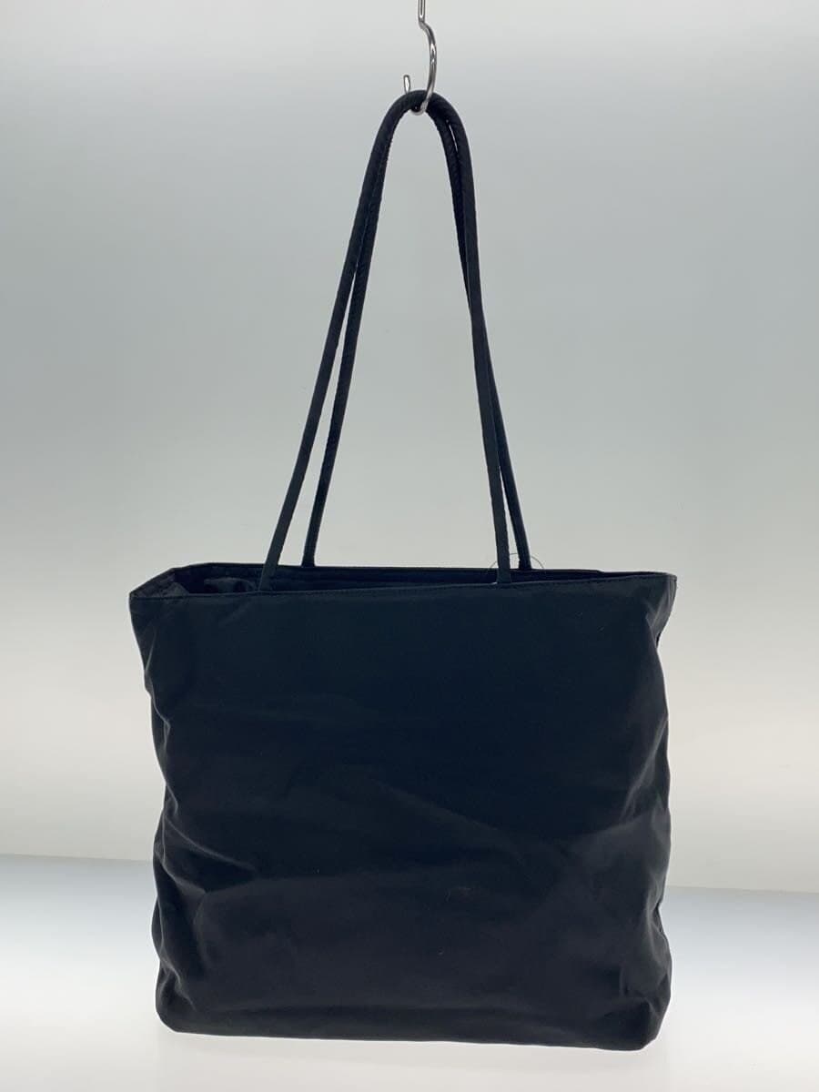 PRADA tote bag nylon BLK plain 3