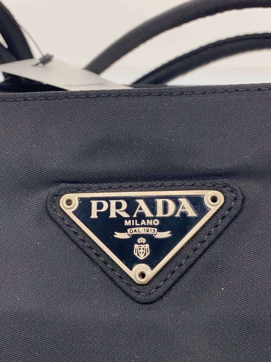 PRADA tote bag nylon BLK plain 5