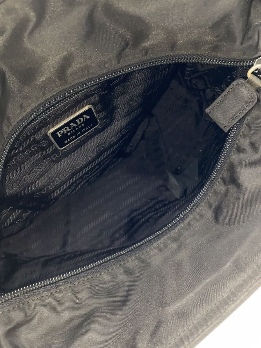 PRADA tote bag nylon BLK plain 6