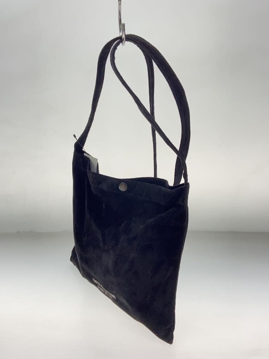 COOTIE shoulder bag suede BLK plain 2