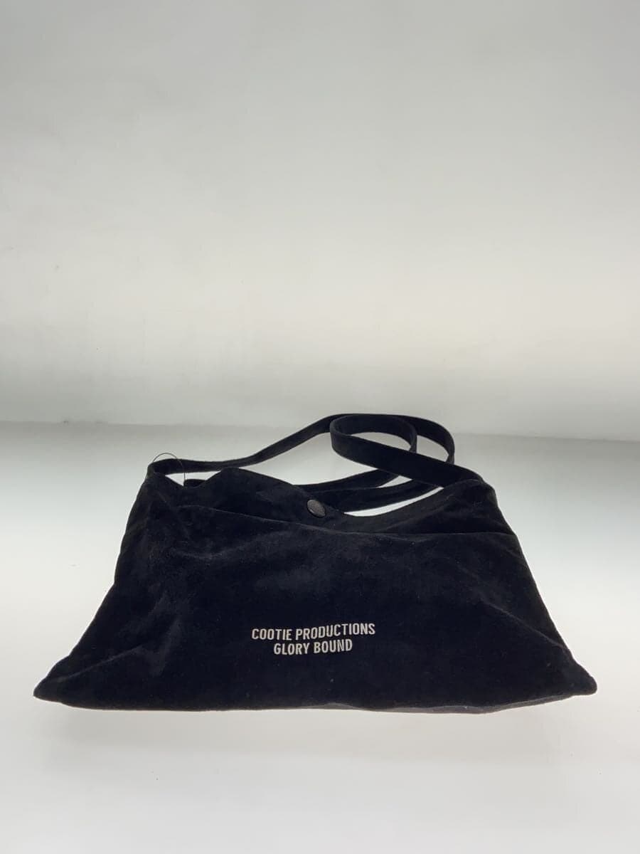 COOTIE shoulder bag suede BLK plain 4