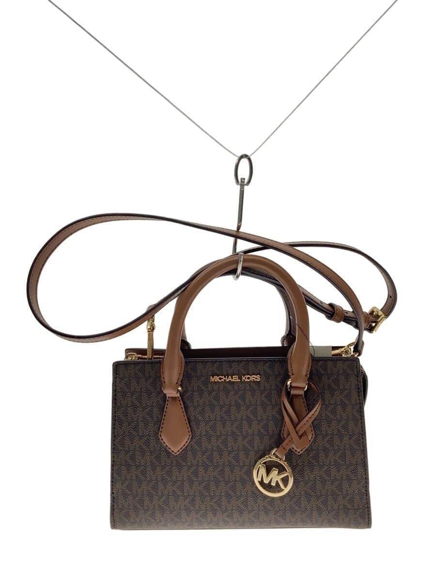 MICHAEL KORS shoulder bag leather BRW all-over pattern