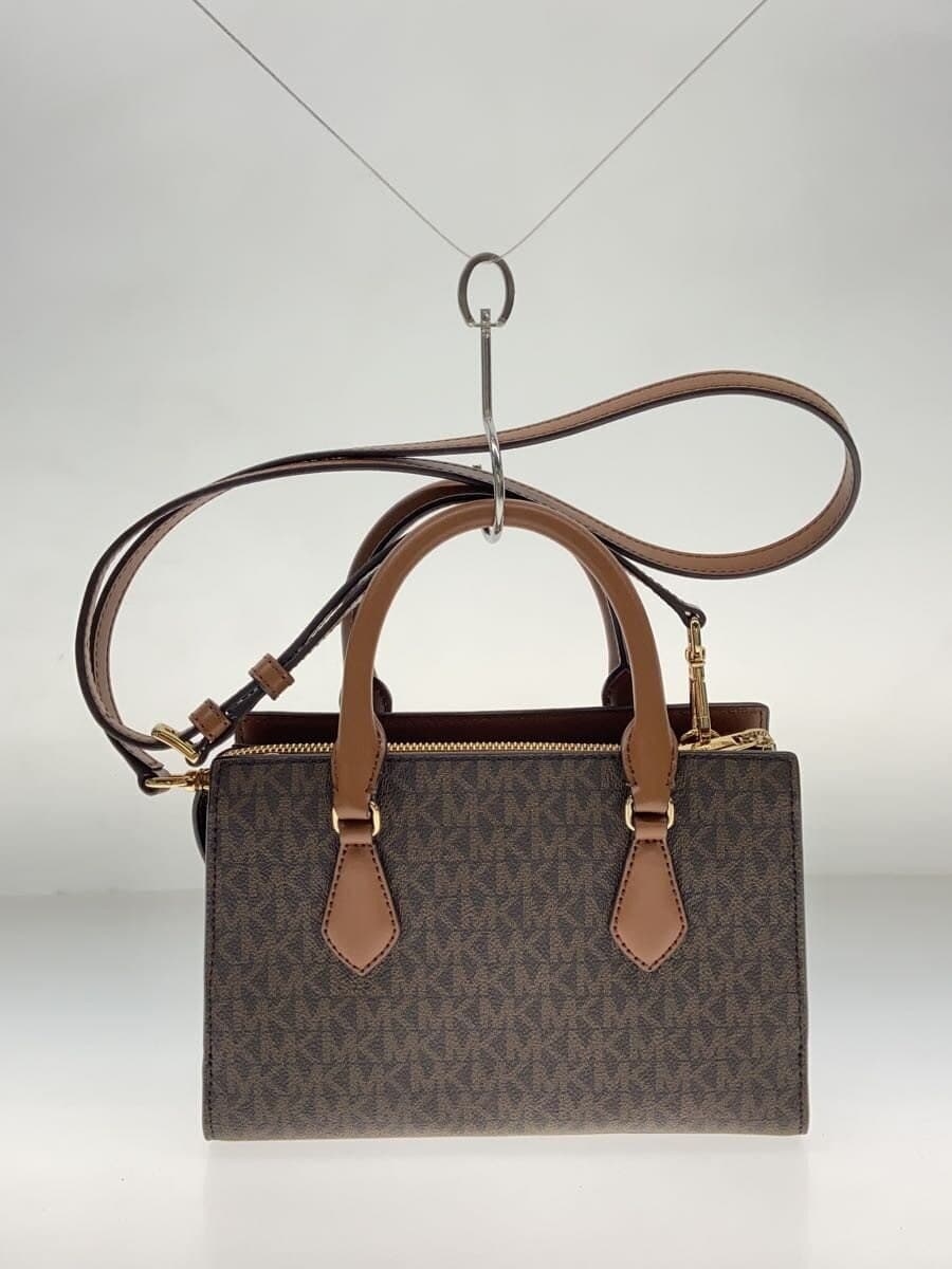 MICHAEL KORS shoulder bag leather BRW all-over pattern 3