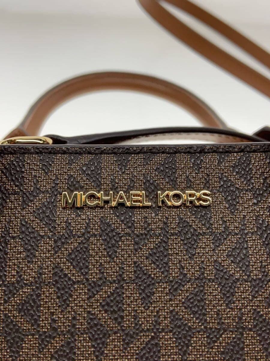 MICHAEL KORS shoulder bag leather BRW all-over pattern 5