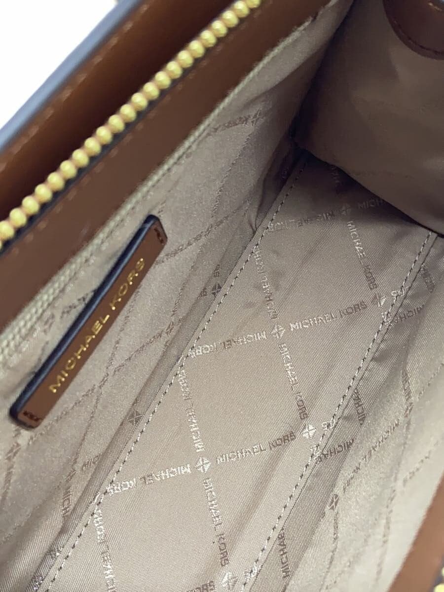 MICHAEL KORS shoulder bag leather BRW all-over pattern 6