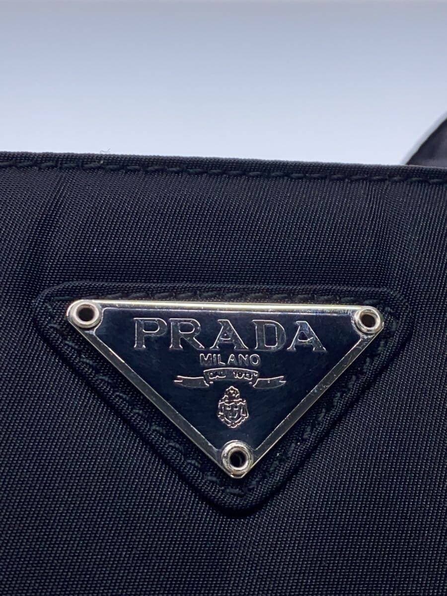 PRADA shoulder bag nylon black 5