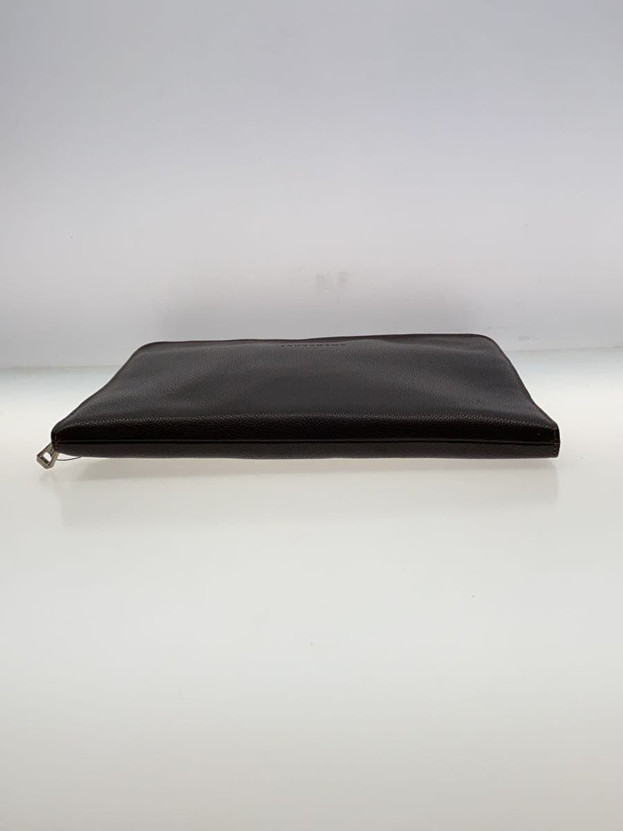 LONGCHAMP tote bag leather BRW solid color 4