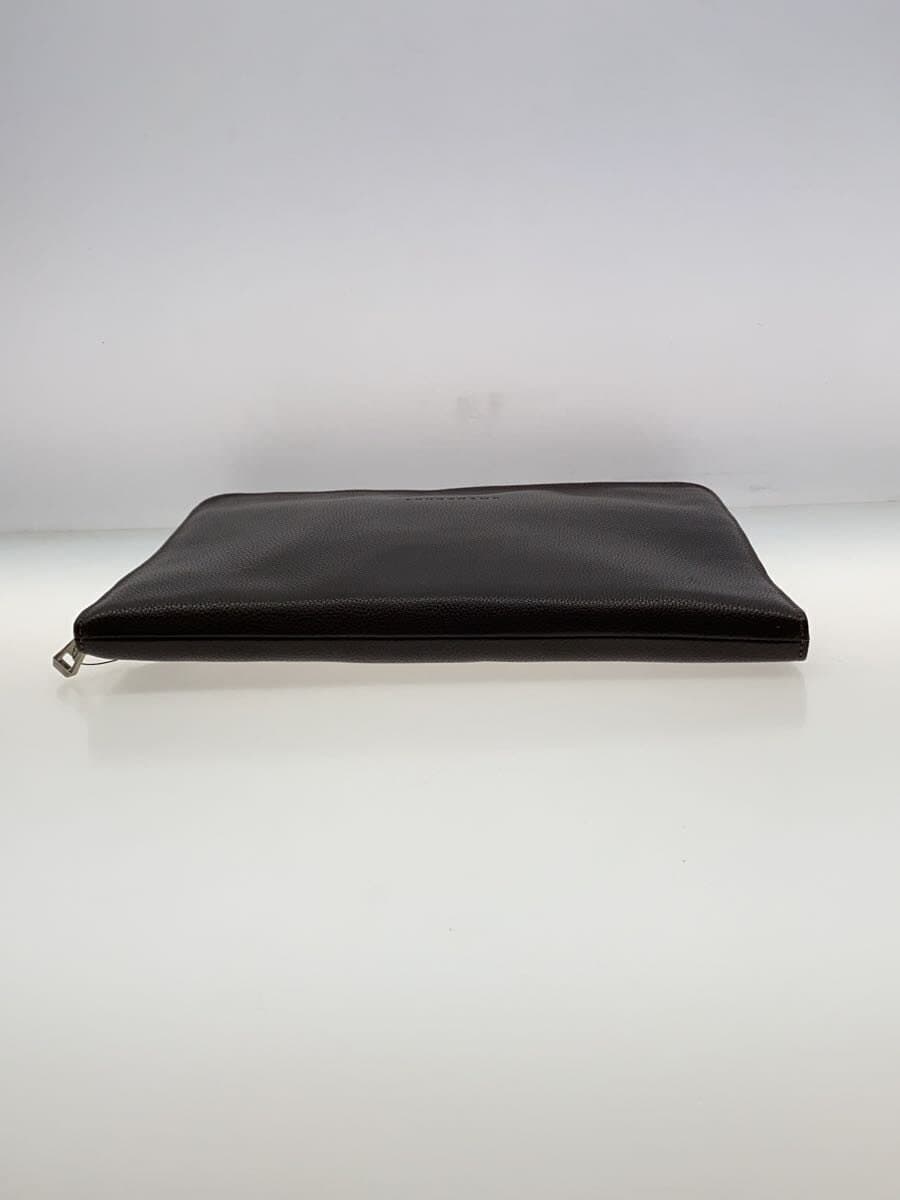 LONGCHAMP tote bag leather BRW solid color 4